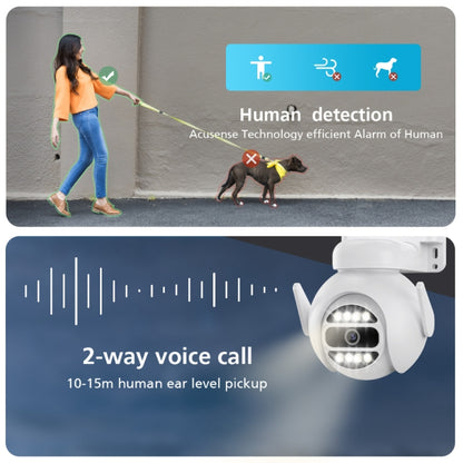 A8-C2 2MP Smart WiFi Surveillance IP Camera, Dual-light Full Color Night Vision / Two Way Audio / TF Card, Power Plug:EU Plug(White) by buy2fix