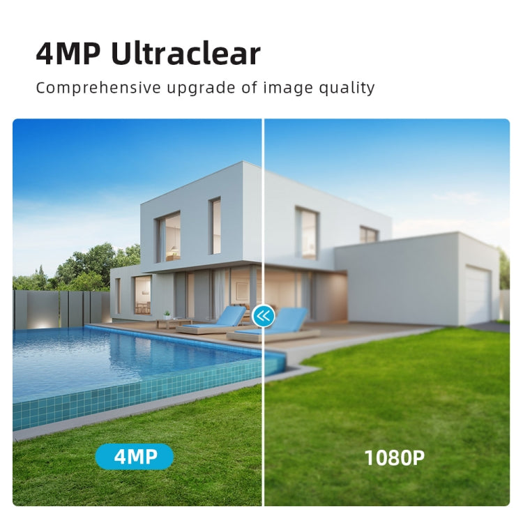 A8-C2 2MP Smart WiFi Surveillance IP Camera, Dual-light Full Color Night Vision / Two Way Audio / TF Card, Power Plug:AU Plug(White) by buy2fix