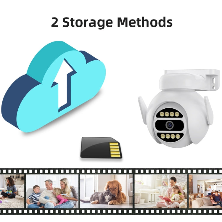 A8-C2 2MP Smart WiFi Surveillance IP Camera, Dual-light Full Color Night Vision / Two Way Audio / TF Card, Power Plug:AU Plug(White) by buy2fix