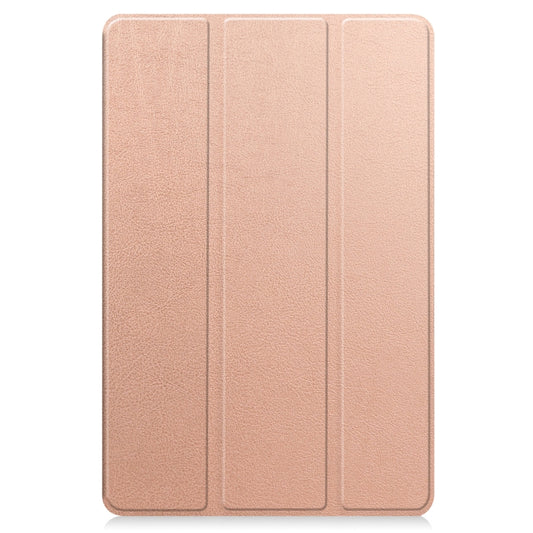 For Huawei MatePad 11.5 2023 Custer Texture 3-Fold Holder Leather Tablet Case(Rose Gold) by buy2fix