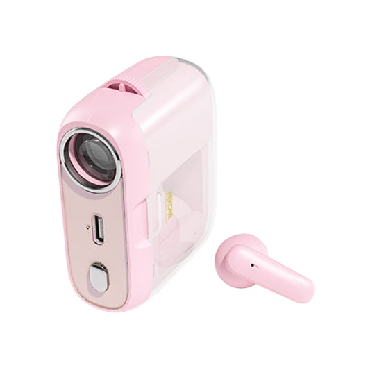 WK S28 Projection TWS Wireless Bluetooth Earphone(Pink) - TWS Earphone by WK | Online Shopping UK | buy2fix