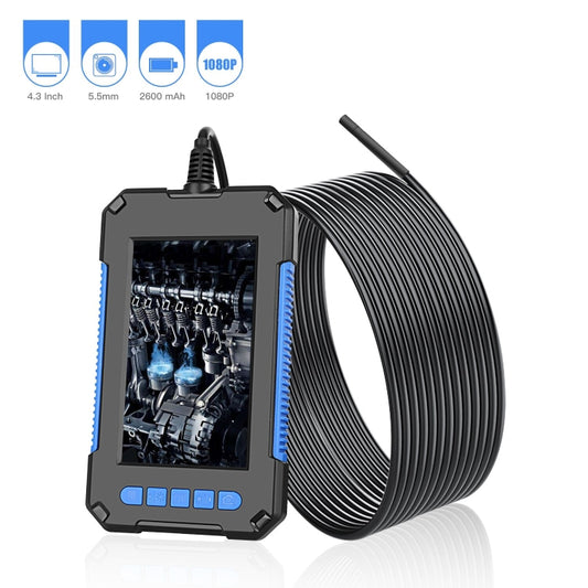P40 5.5mm HD Blue Waterproof Portable Integrated Hand-held Vertical Screen Industry Endoscope, Length:10m(Hardwire) by buy2fix
