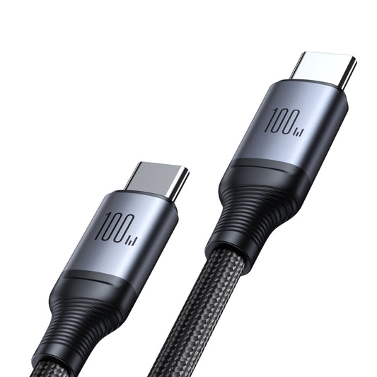 JOYROOM A21 100W Type-C to Dual Type-C 2 in 1 Charging Cable, Length: 1.5m(Black) by JOYROOM