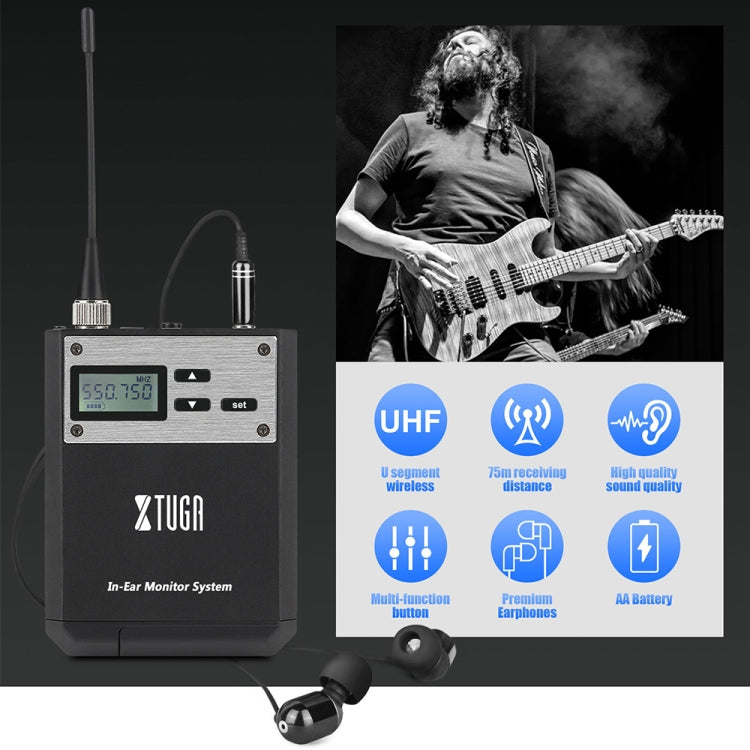 XTUGA  IEM1100 Professional Wireless In Ear Monitor System 4 BodyPacks(AU Plug) - Microphone by XTUGA | Online Shopping UK | buy2fix