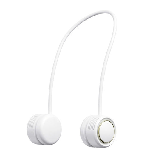 DQ210 Portable Hanging Neck Mute Aroma Diffuser Small Fan(White)