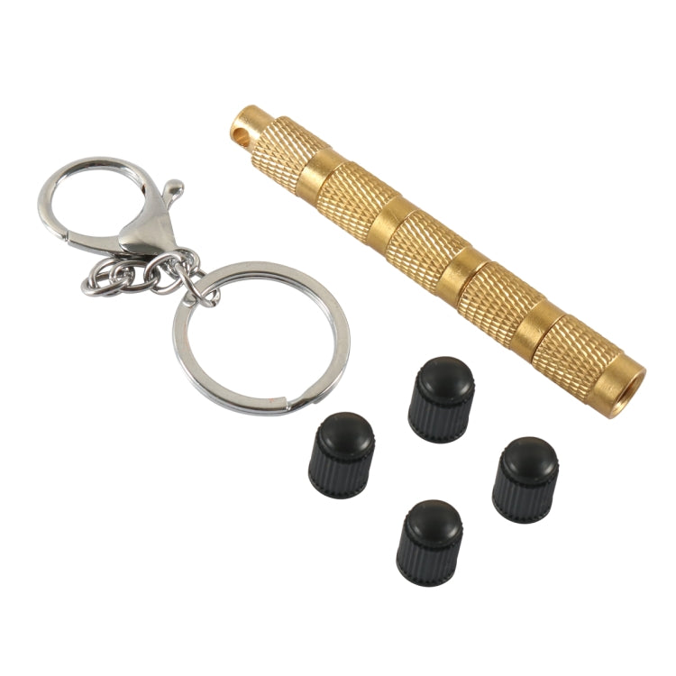 A6633 Offroad Vehicles 4 in 1 Brass Tire Deflation Tool Tire Exhaust Valve with Valve Core - Tire Valve Caps by buy2fix | Online Shopping UK | buy2fix