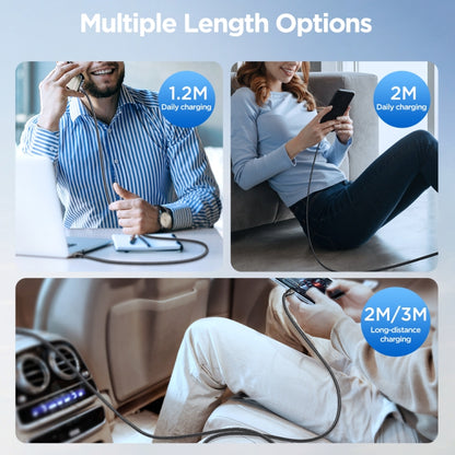 JOYROOM SA25-CL3 30W USB-C/Type-C to 8 Pin Fast Charge Data Cable, Length:3m(Black) by JOYROOM