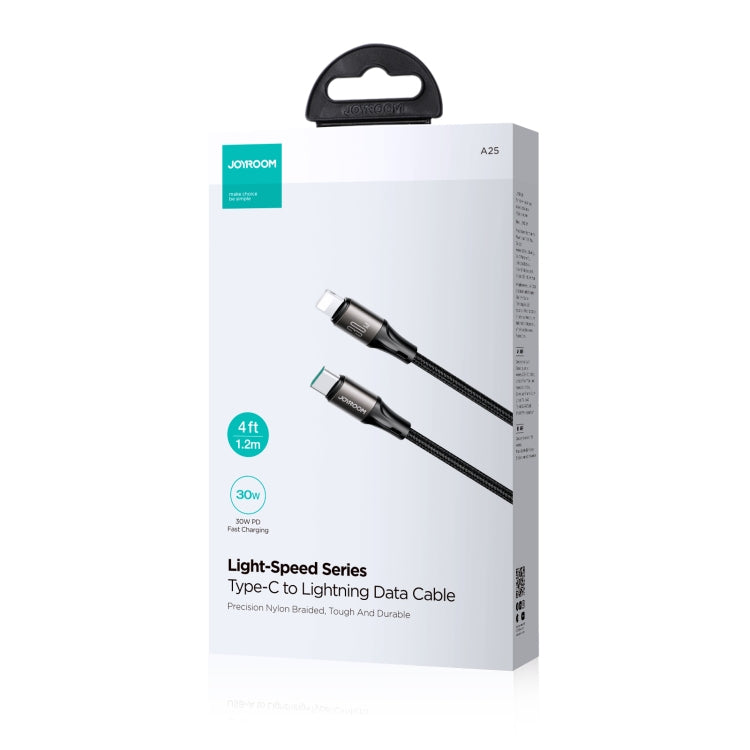 JOYROOM SA25-CL3 30W USB-C/Type-C to 8 Pin Fast Charge Data Cable, Length:1.2m(Black) - 2 in 1 Cable by JOYROOM | Online Shopping UK | buy2fix