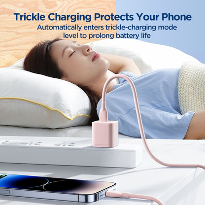 JOYROOM SA29-AL3 3A USB to 8 Pin Liquid Silicone Fast Charging Data Cable, Length: 1.2m(Pink) by JOYROOM