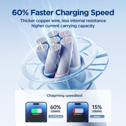 JOYROOM SA29-AL3 3A USB to 8 Pin Liquid Silicone Fast Charging Data Cable, Length: 1.2m(Blue) - Normal Style Cable by JOYROOM | Online Shopping UK | buy2fix