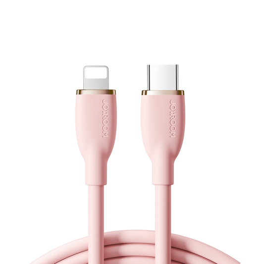 JOYROOM SA29-CL3 30W USB-C/Type-C to 8 Pin Liquid Silicone Fast Charging Data Cable, Length: 1.2m(Pink) - 2 in 1 Cable by JOYROOM | Online Shopping UK | buy2fix