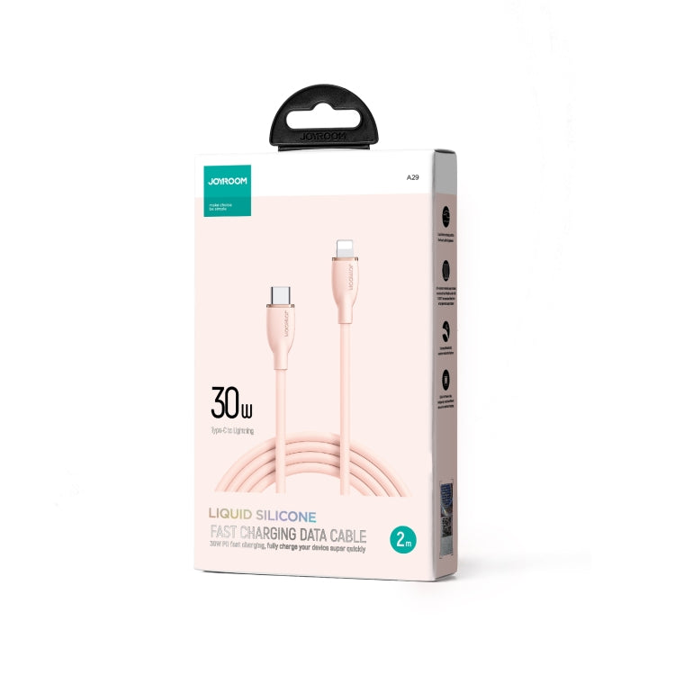 JOYRO0M SA29-CL3 30W USB-C/Type-C to 8 Pin Liquid Silicone Fast Charging Data Cable, Length: 2m(Pink) - 2 in 1 Cable by JOYROOM | Online Shopping UK | buy2fix