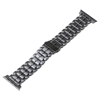 For Apple Watch Ultra 2 49mm Five Beads Titanium Steel Watch Band(Grey) - Watch Bands by buy2fix | Online Shopping UK | buy2fix