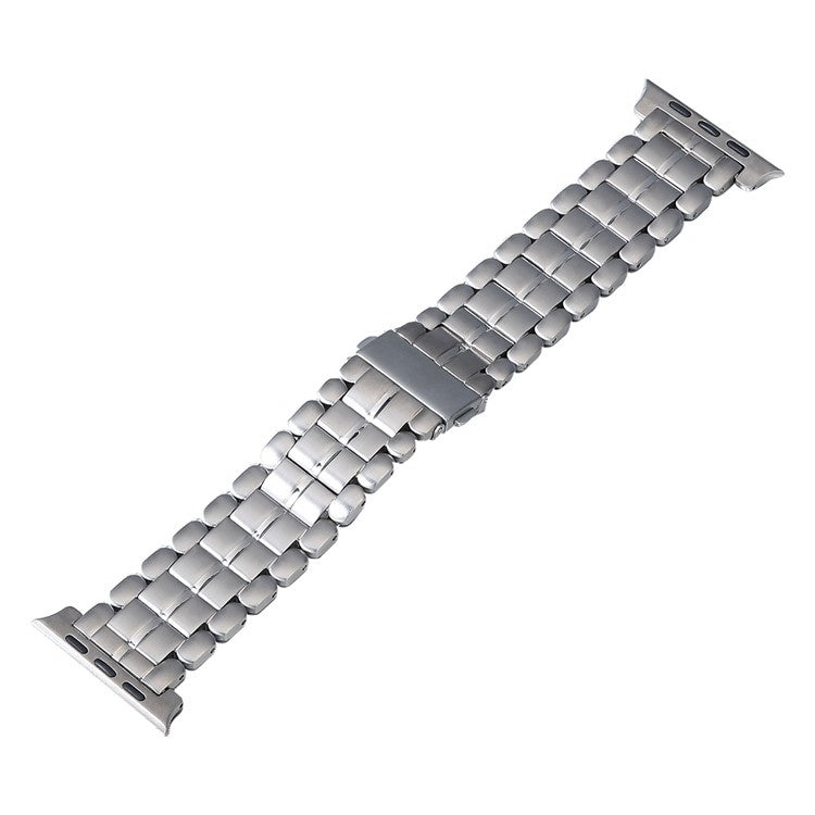 For Apple Watch SE 2023 40mm Five Beads Titanium Steel Watch Band(Silver) - Watch Bands by buy2fix | Online Shopping UK | buy2fix