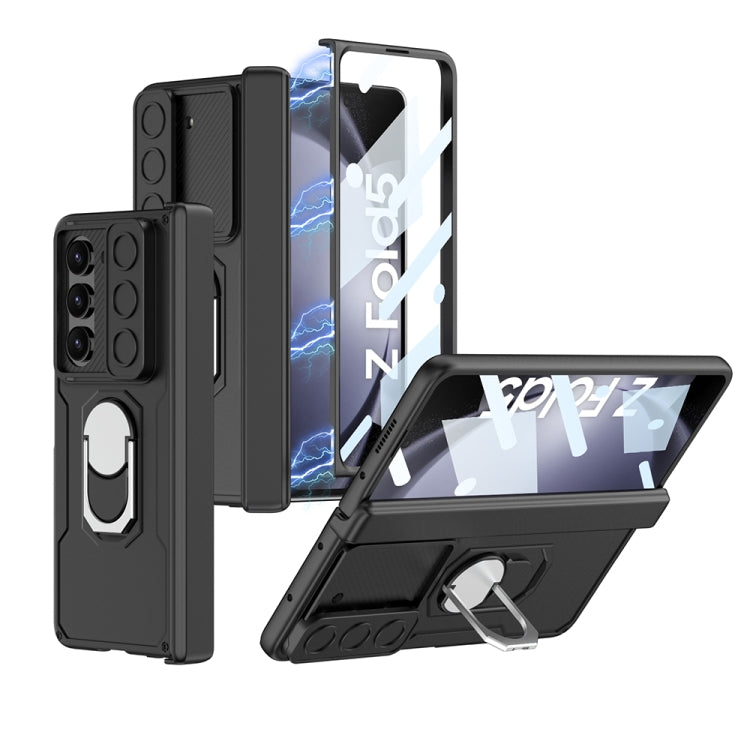 For Samsung Galaxy Z Fold5 GKK Integrated Folding Armored Shell PC Phone Case(Black) - Galaxy Z Fold5 Cases by GKK | Online Shopping UK | buy2fix