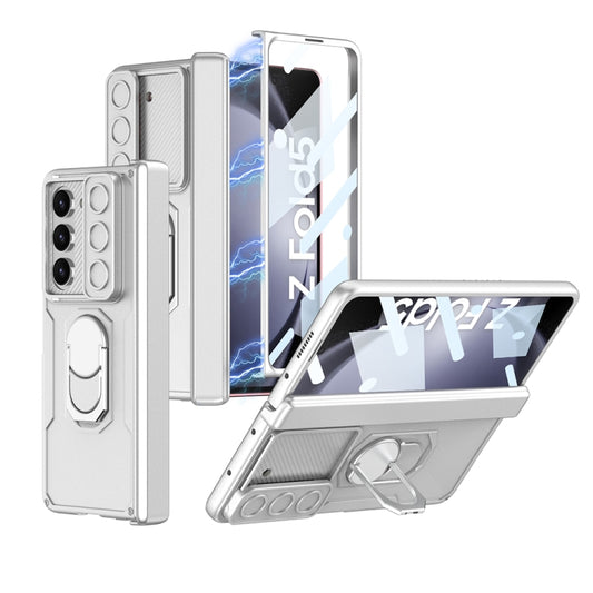 For Samsung Galaxy Z Fold5 GKK Integrated Folding Armored Shell PC Phone Case(Silver) - Galaxy Z Fold5 Cases by GKK | Online Shopping UK | buy2fix