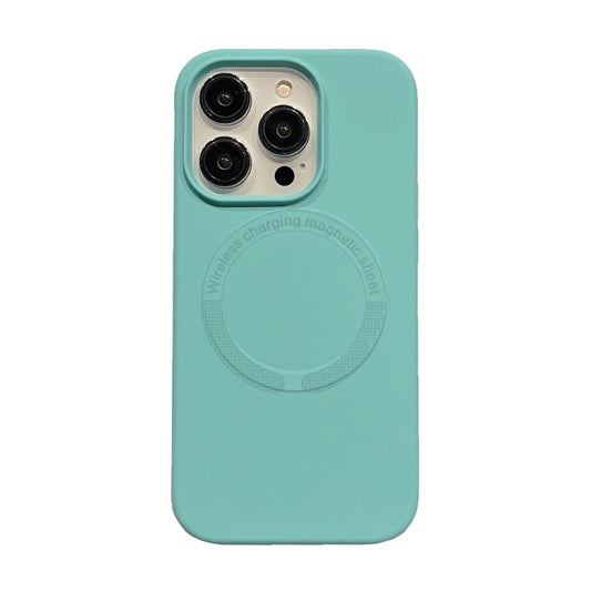 For iPhone 15 Pro Max Magsafe Magnetic Silicone Phone Case(Ice Blue) - iPhone 15 Pro Max Cases by buy2fix | Online Shopping UK | buy2fix