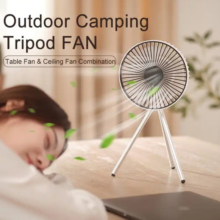 DQ213 4000mAh Outdoor Portable Camping Fan Tent Hanging Vertical Light(Black Grey) by buy2fix