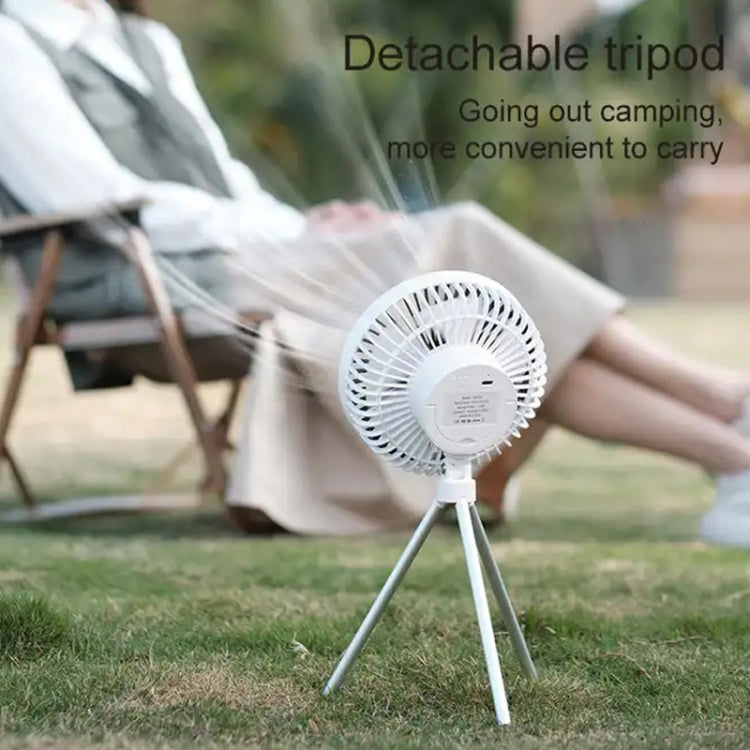 DQ213 4000mAh Outdoor Portable Camping Fan Tent Hanging Vertical Light(Black Grey) by buy2fix