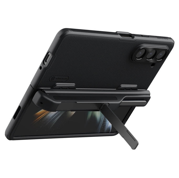 For Samsung Galaxy Z Fold5 NILLKIN Frosted Fold PC + TPU Phone Case with Pen Slot(Black) - Galaxy Z Fold5 Cases by NILLKIN | Online Shopping UK | buy2fix