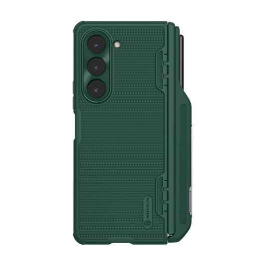 For Samsung Galaxy Z Fold5 NILLKIN Frosted Fold PC + TPU Phone Case with Pen Slot(Green) by NILLKIN