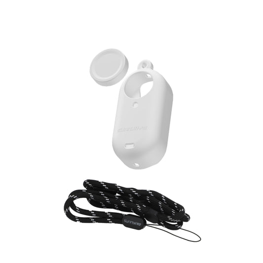 For Insta360 Go 3 Sunnylife IST-BHT594 Camera Body Silicone Case with Lens Cap & Neck Strap(White) by Sunnylife