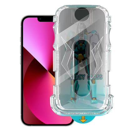 For iPhone 14 / 13 / 13 Pro Easy Install 28 Degree Privacy Armor Tempered Glass Film by buy2fix