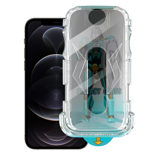 For iPhone 12 / 12 Pro Easy Install 28 Degree Privacy Armor Tempered Glass Film