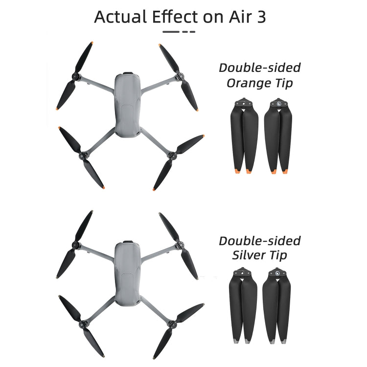 For DJI Air 3 Sunnylife 8747F Low Noise Quick-release Propellers, Style:2 Pairs Red White - DIY Propeller by Sunnylife | Online Shopping UK | buy2fix