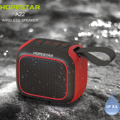 HOPESTAR A22 IPX6 Waterproof Portable Bluetooth Speaker Outdoor Subwoofer(Black Yellow) - Mini Speaker by HOPESTAR | Online Shopping UK | buy2fix