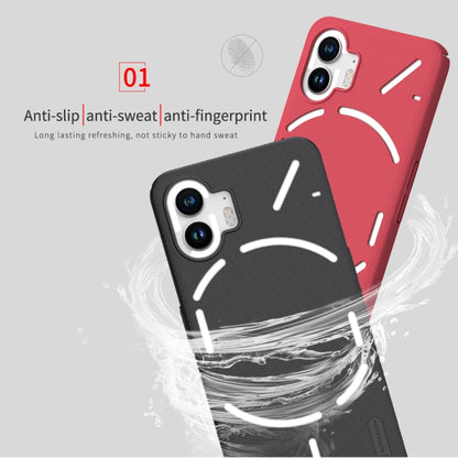 For Nothing Phone 2 NILLKIN Frosted Shield Phone Protective Case(Red) - More Brand by NILLKIN | Online Shopping UK | buy2fix