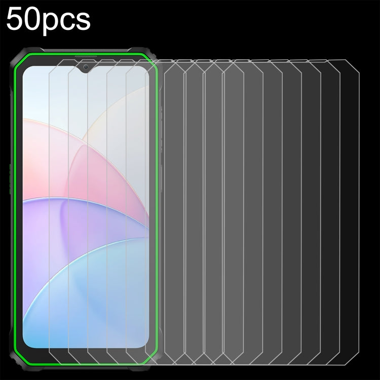 For Blackview BV6200 50pcs 0.26mm 9H 2.5D Tempered Glass Film by buy2fix