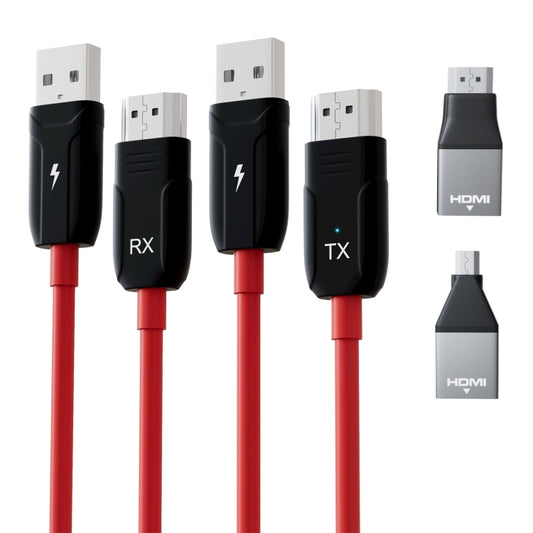 THT-020-8 4 in 1 HDMI Transmitter Wireless Screen Sharer Set(Black) by buy2fix