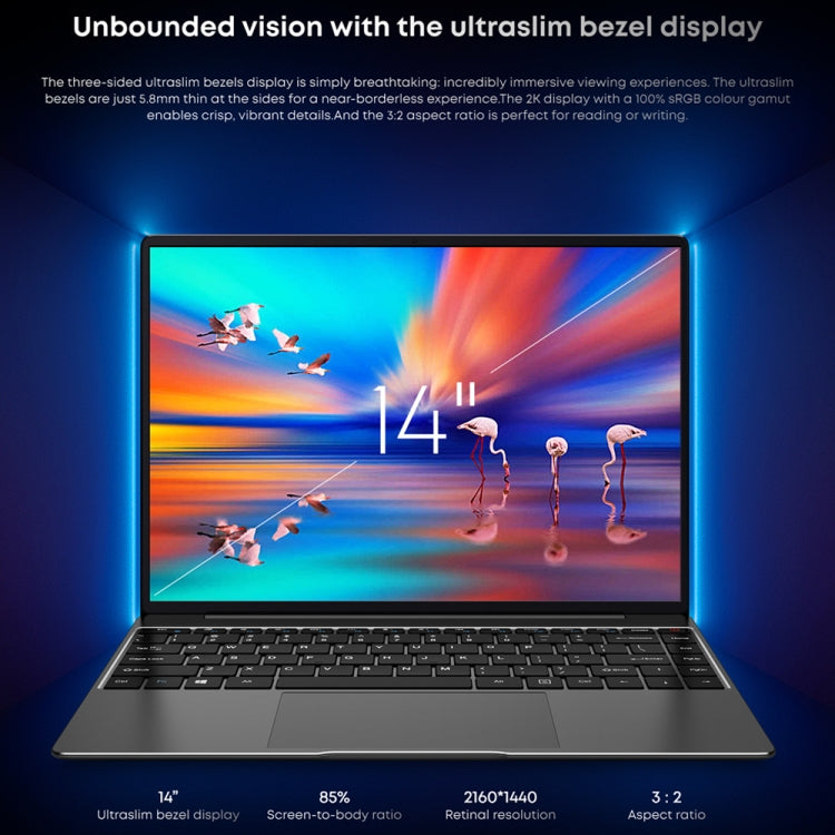 CHUWI CoreBook X 14 inch Laptop, 16GB+512GB, Windows 11 Intel 12th Gen Core i3-1215U Hexa Core - CHUWI by CHUWI | Online Shopping UK | buy2fix