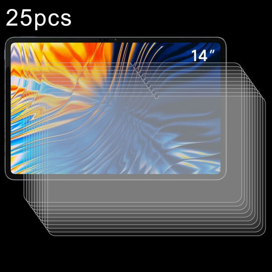For Xiaomi Pad 6 Max / HP Series 5 Pro 25 PCS/Pack 9H 0.3mm Explosion-proof Tempered Glass Film