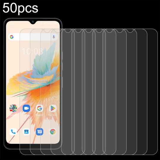 For Umidigi A15 50pcs 0.26mm 9H 2.5D Tempered Glass Film