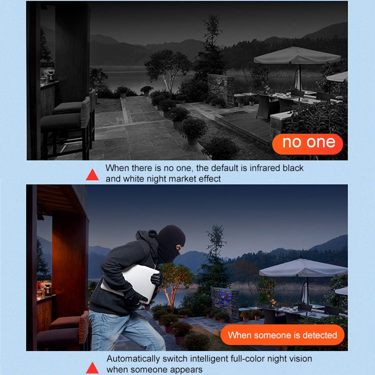 DF-3HBJ 8MP HD IP66 Waterproof Outdoor WiFi IP Camera Support Day and Night Full Color, Plug:EU Plug by buy2fix