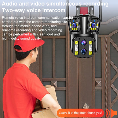 DF-3HBJ 4MP HD IP66 Waterproof Outdoor WiFi IP Camera Support Full Color Night Vision, Plug:EU Plug by buy2fix