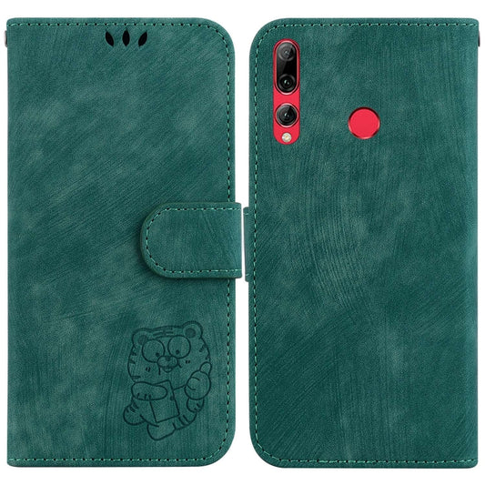 For Huawei P Smart Z Little Tiger Embossed Leather Phone Case(Green) by buy2fix