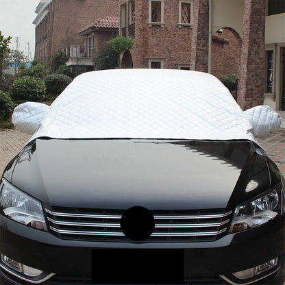 Car Half-cover Car Clothing Sunscreen Heat Insulation Sun Nisor, Plus Cotton Size: 3.6x1.6x1.5m - Aluminum Film PEVA by buy2fix | Online Shopping UK | buy2fix