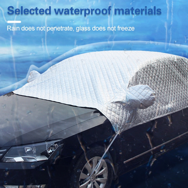 Car Half-cover Car Clothing Sunscreen Heat Insulation Sun Nisor, Aluminum Foil Size: 5.1x1.9x1.5m - Aluminum Film PEVA by buy2fix | Online Shopping UK | buy2fix