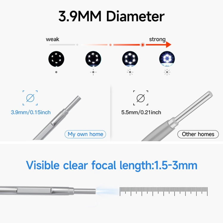 C02 Visible Ear Spoon with 4.5 inch Sreen -  by buy2fix | Online Shopping UK | buy2fix