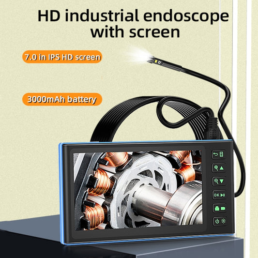 T23 7.9mm Dual Lenses 7 inch Screen Industrial Endoscope, Spec:10m Tube by buy2fix