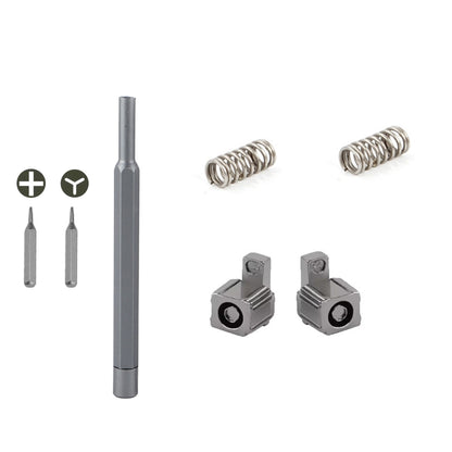 For Switch JoyCon Handle Metal Lock Replacement Parts, Spec:Grey Lock+Spring+Screwdriver - Switch Spare Parts by buy2fix | Online Shopping UK | buy2fix