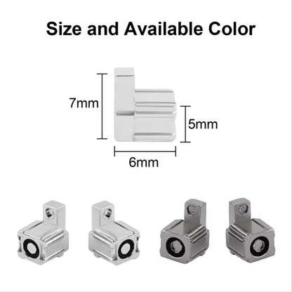 For Switch JoyCon Handle Metal Lock Replacement Parts, Spec:5 in 1 Lock Set Silver - Switch Spare Parts by buy2fix | Online Shopping UK | buy2fix