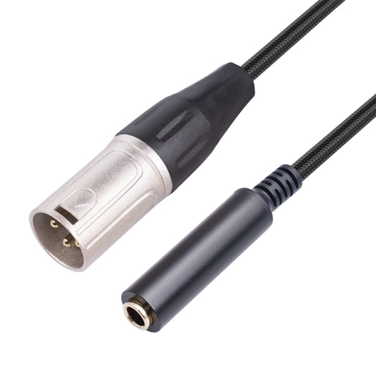 0.3m 6.35mm Female to XLR Male Microphone Audio Conversion Cable by buy2fix