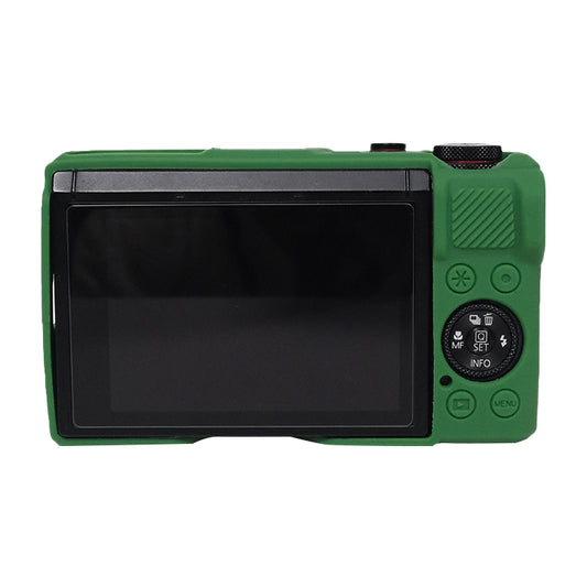 For Canon PowerShot G7 X Mark III / G7X3 Soft Silicone Protective Case with Lens Cover(Green) by buy2fix