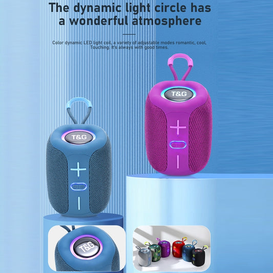 T&G TG-658 Outdoor USB High Power 8W Heavy Bass Wireless Bluetooth Speaker(Camouflage) by T&G