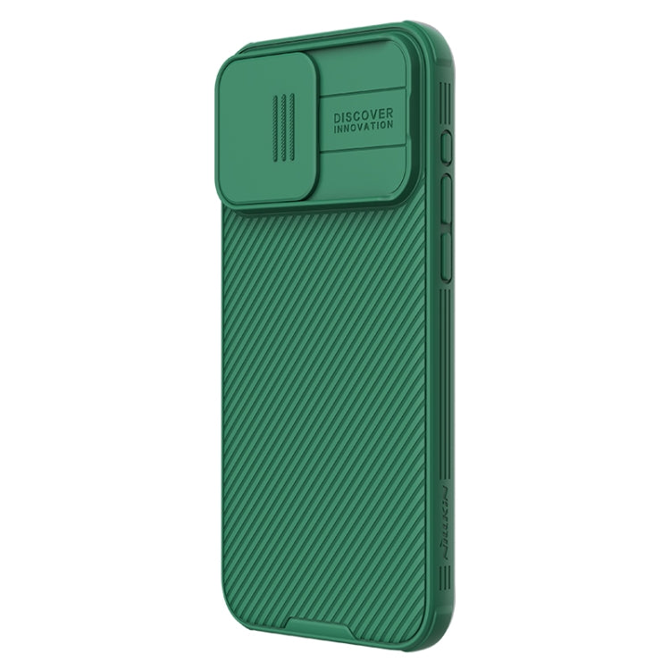 For iPhone 15 Pro Max NILLKIN CamShield Pro Magnetic Magsafe Phone Case(Green) - iPhone 15 Pro Max Cases by NILLKIN | Online Shopping UK | buy2fix