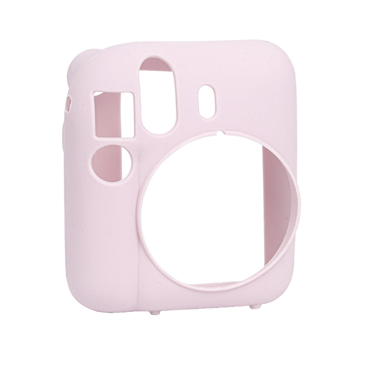 For FUJIFILM instax mini 12 Soft Silicone Camera Protective Case(Pink) by buy2fix